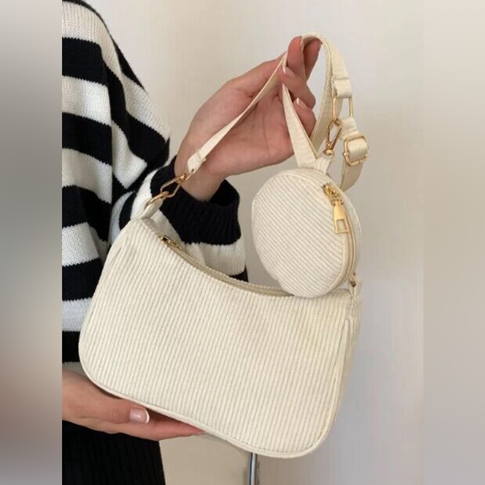 Elegant Cream Women's Bag Set